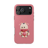 Cute Pink Cow Tough Phone Case – Durable Cute Farm Animal iPhone Cover