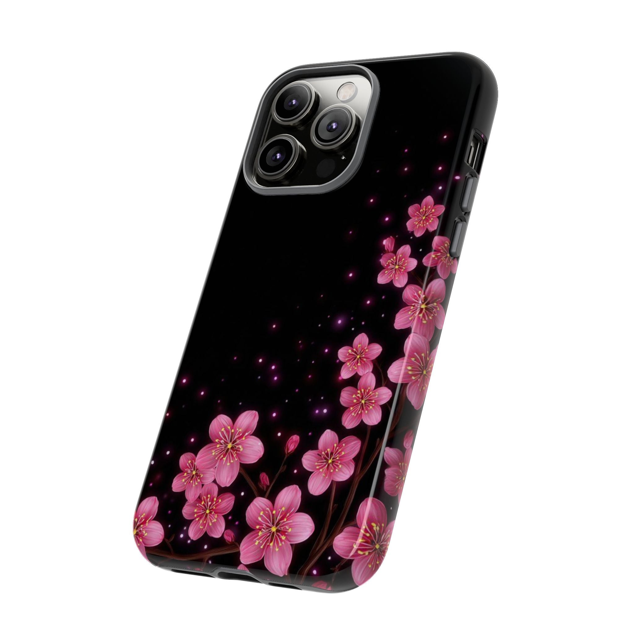 Cherry Blossom Tough iPhone Case (Pink Floral)