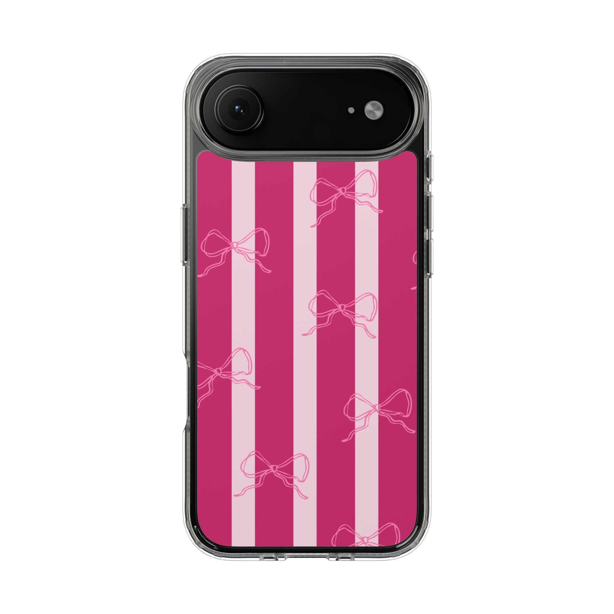 Pink Strap Clear iPhone Case