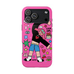 Pink "Luck Girl" Cute Kawaii Girly iPhone Case