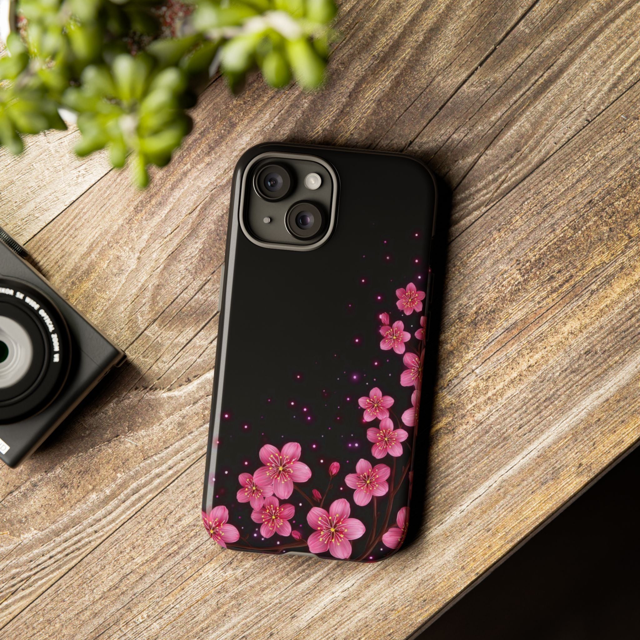 Cherry Blossom Tough iPhone Case (Pink Floral)