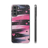 Pink Brushstroke Heart Samsung Case