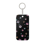 Double-Sided Keychain — Neon Butterflies & Pastel Floral Charm