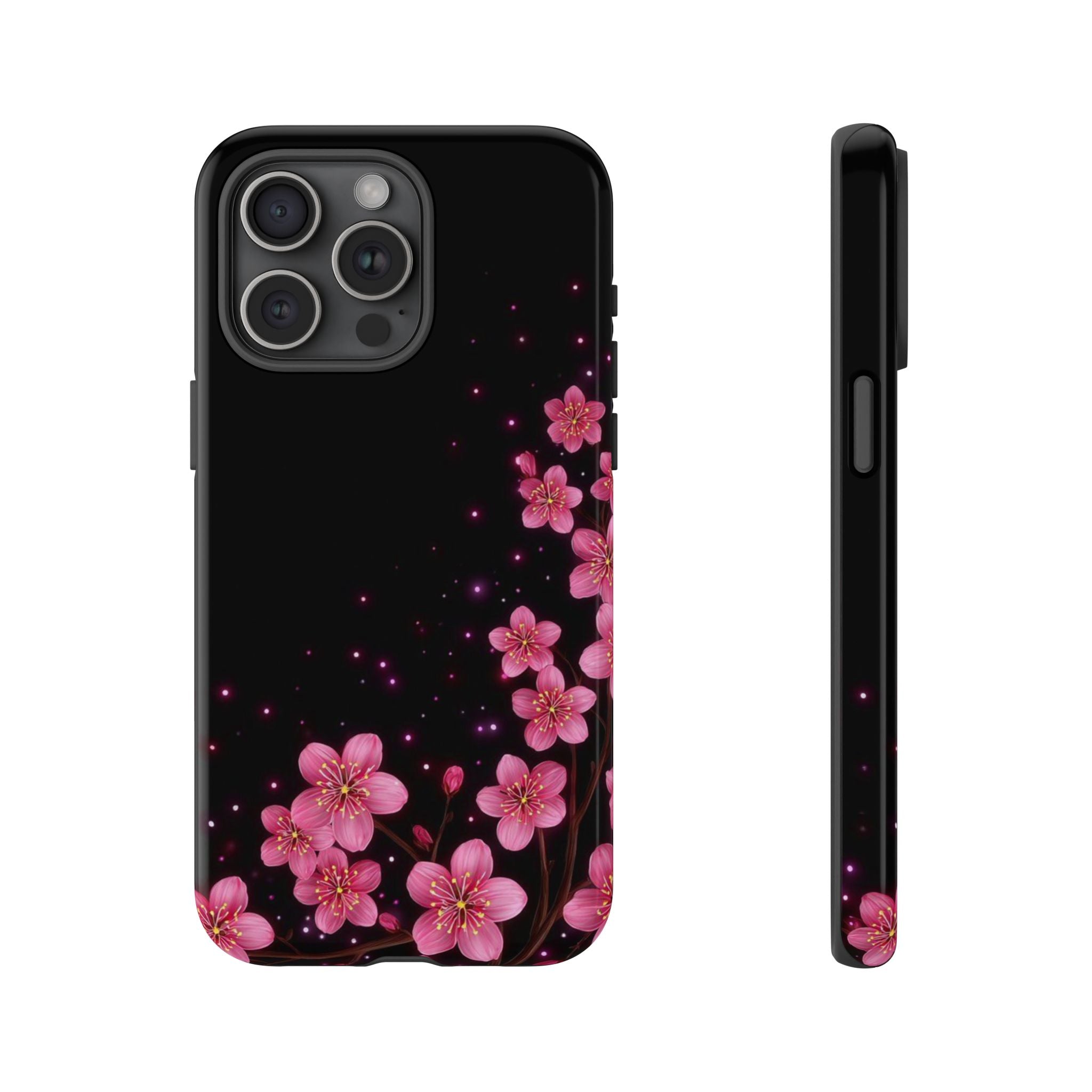 Cherry Blossom Tough iPhone Case (Pink Floral)