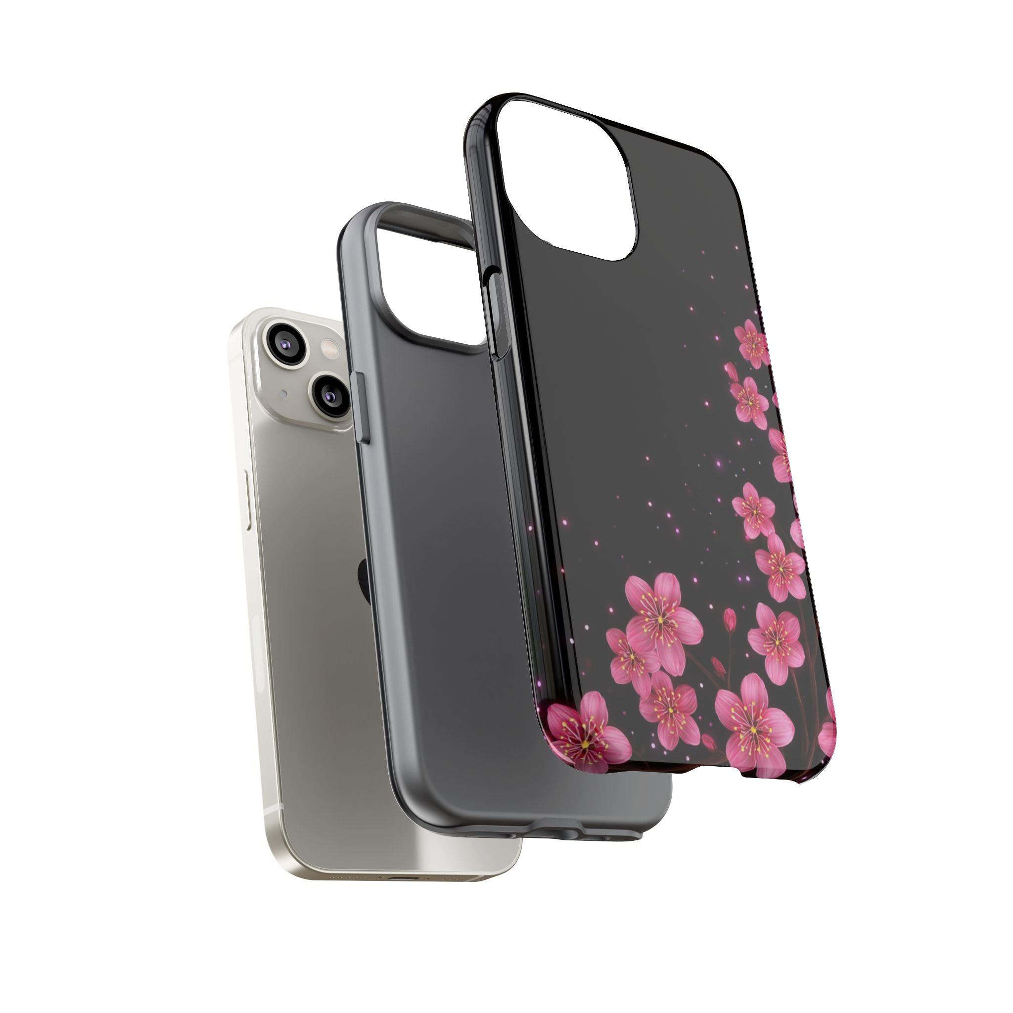Cherry Blossom Tough iPhone Case (Pink Floral)