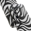 Zebra Wave Swirl iPhone Case (Black & White)