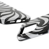Zebra Wave Swirl iPhone Case (Black & White)
