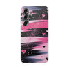 Pink Brushstroke Heart Samsung Case