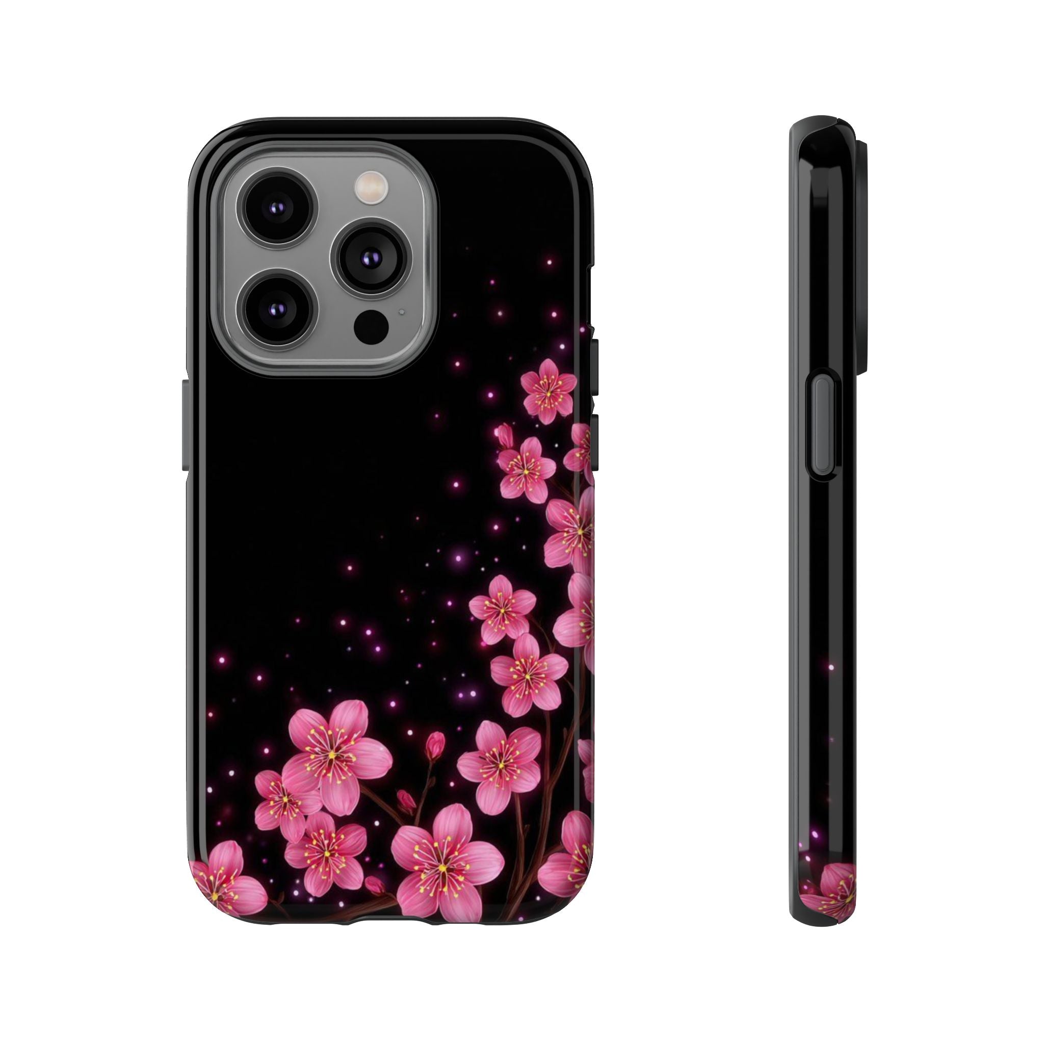 Cherry Blossom Tough iPhone Case (Pink Floral)