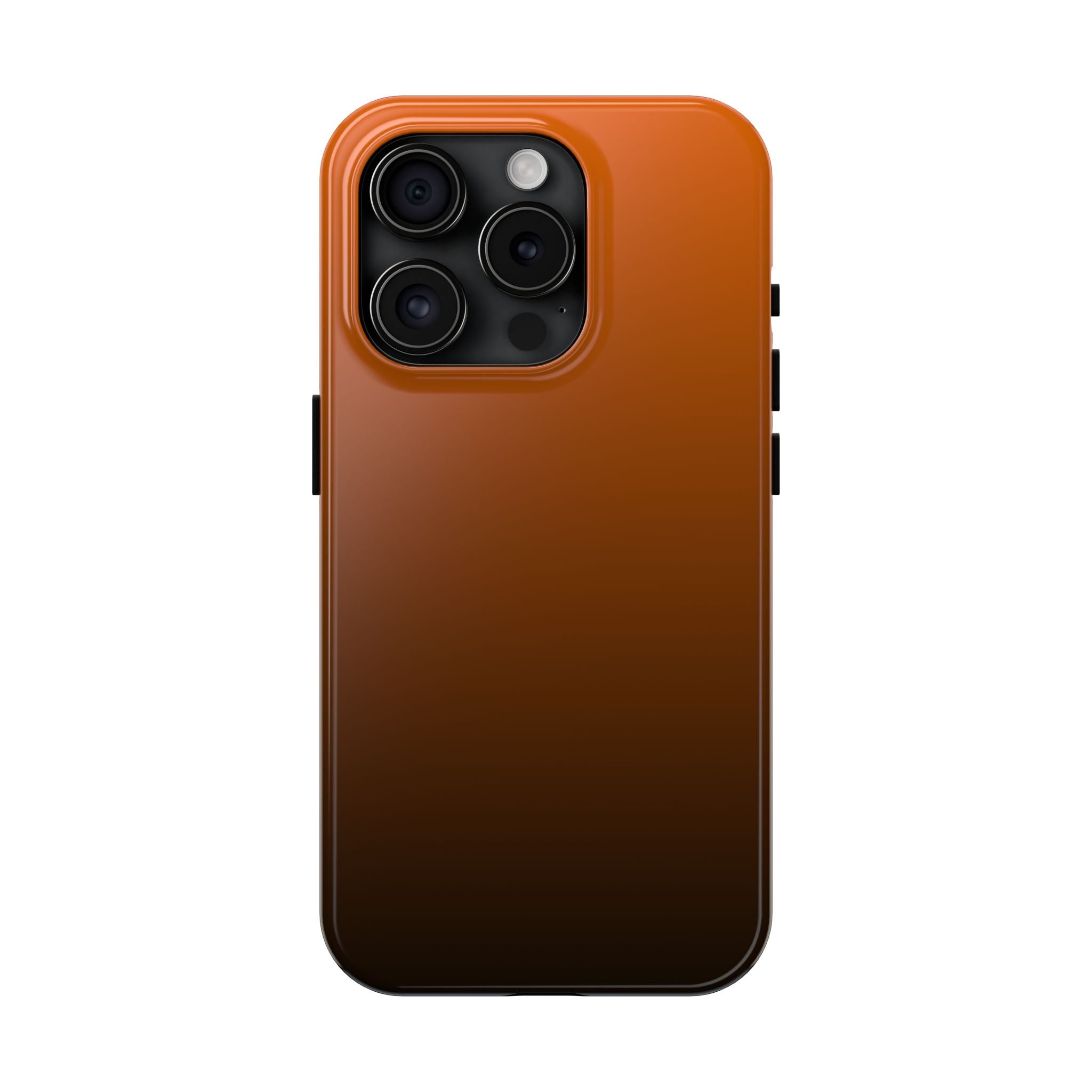 Rugged Gradient Phone Case — Burnt Orange Protective Cover
