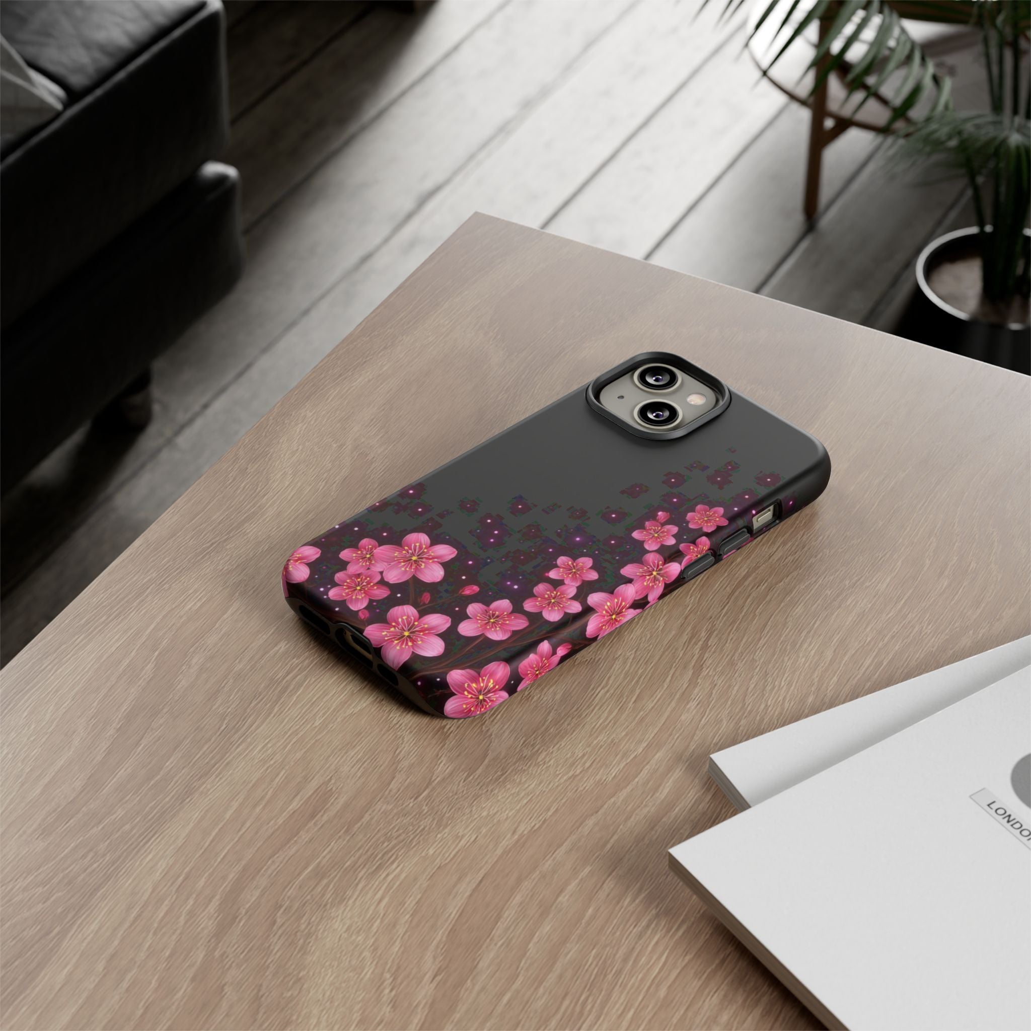 Cherry Blossom Tough iPhone Case (Pink Floral)