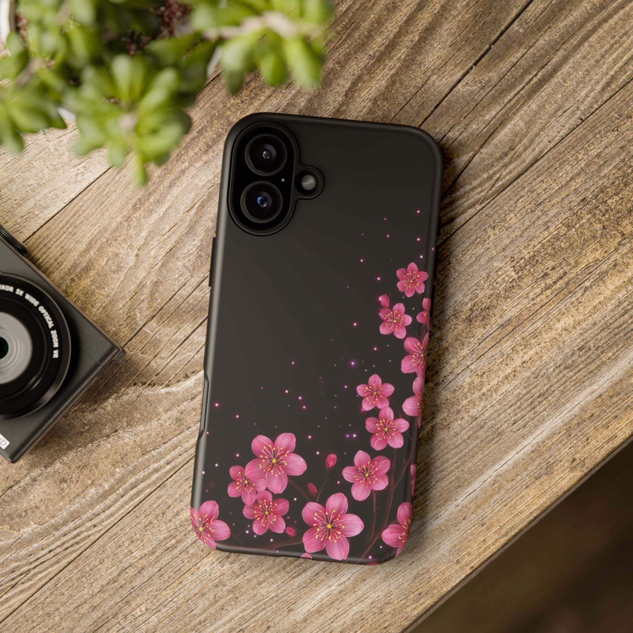 Cherry Blossom Tough iPhone Case (Pink Floral)