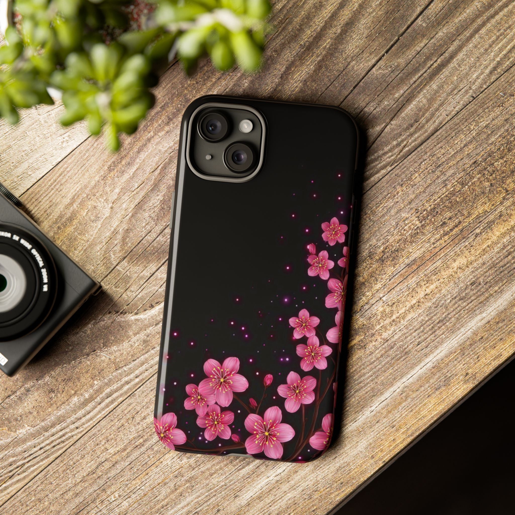 Cherry Blossom Tough iPhone Case (Pink Floral)
