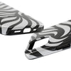 Zebra Wave Swirl iPhone Case (Black & White)