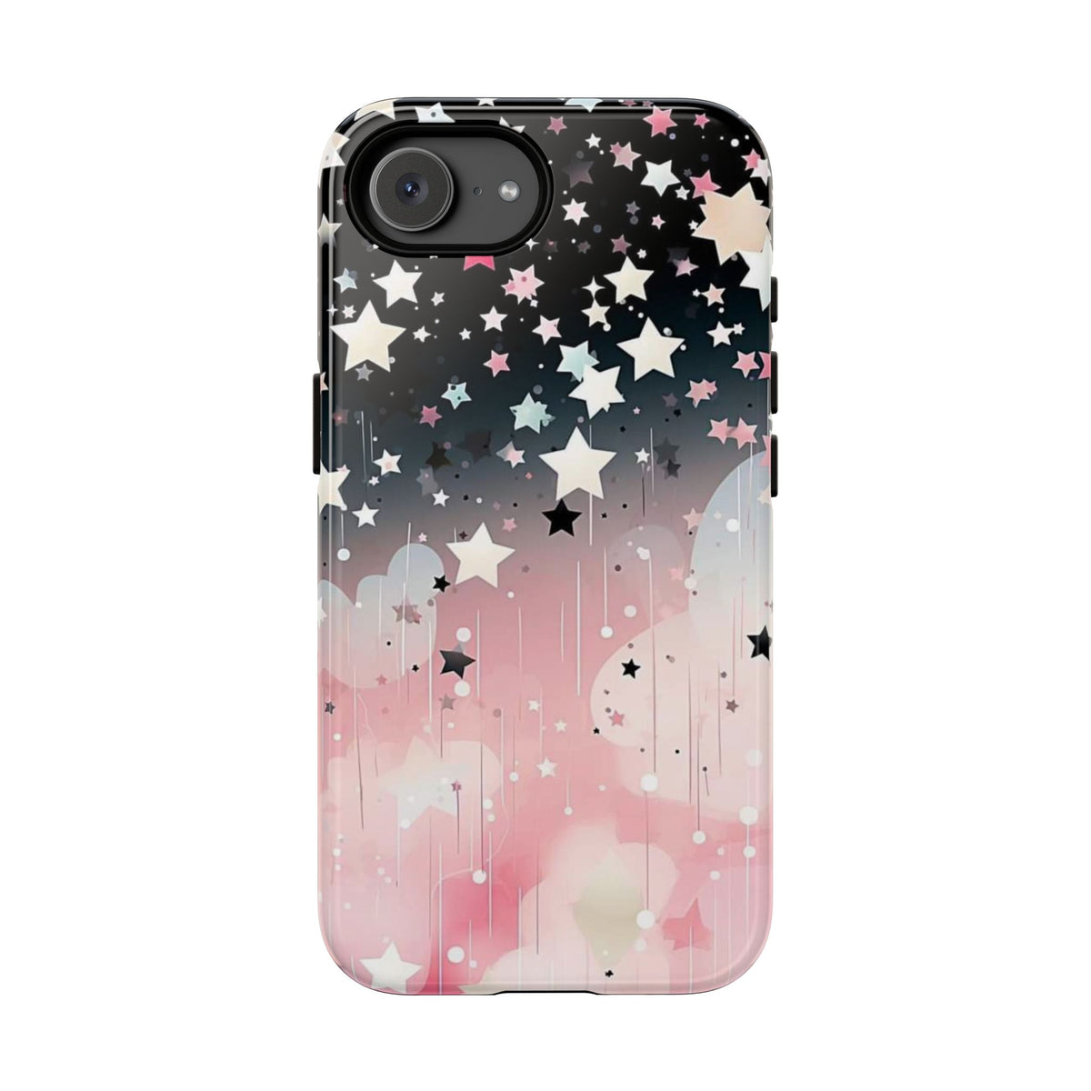 Pink Galaxy Star Tough iPhone Case (Starry Sky)