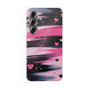 Pink Brushstroke Heart Samsung Case