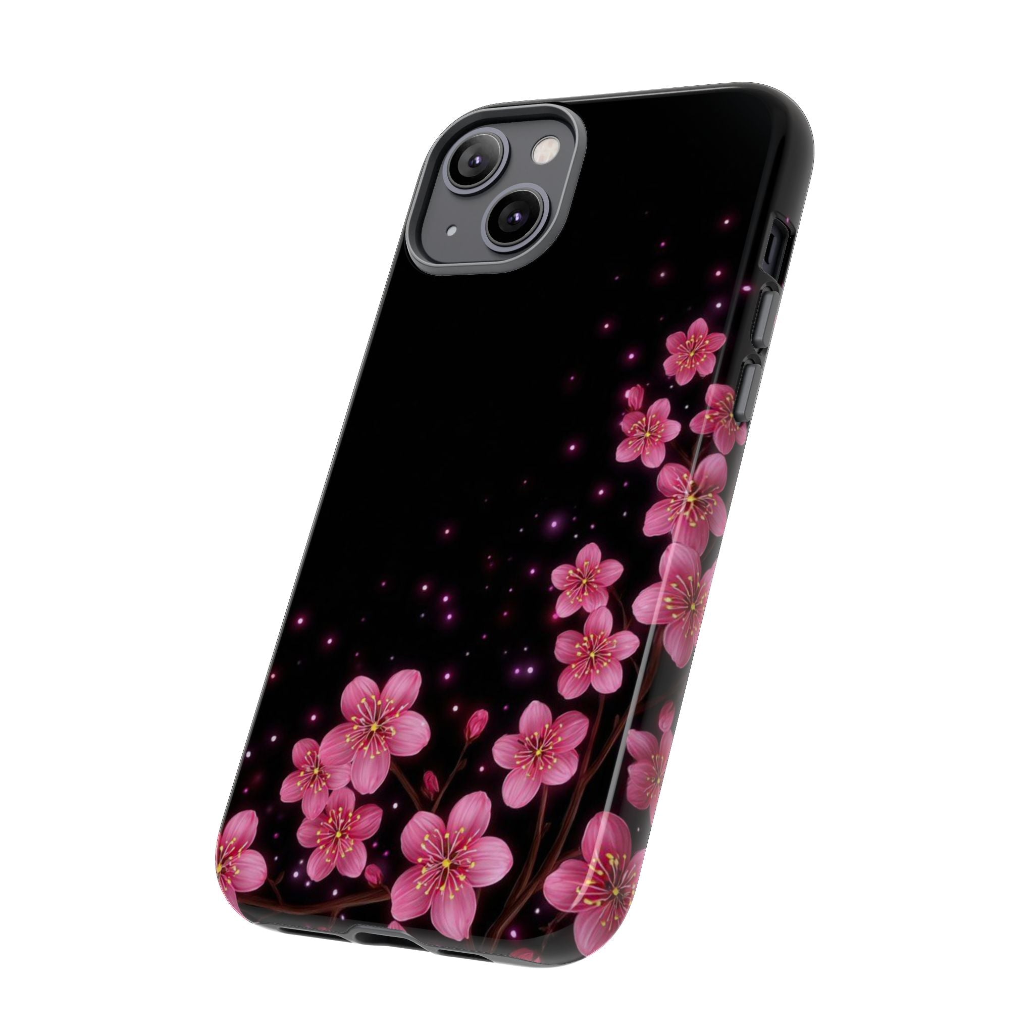 Cherry Blossom Tough iPhone Case (Pink Floral)
