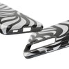 Zebra Wave Swirl iPhone Case (Black & White)