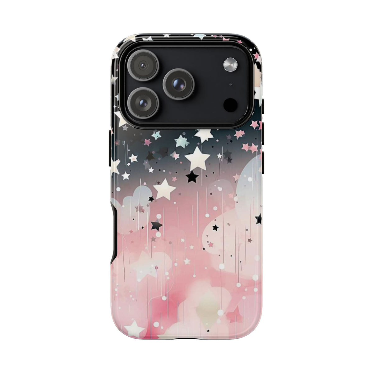 Pink Galaxy Star Tough iPhone Case (Starry Sky)