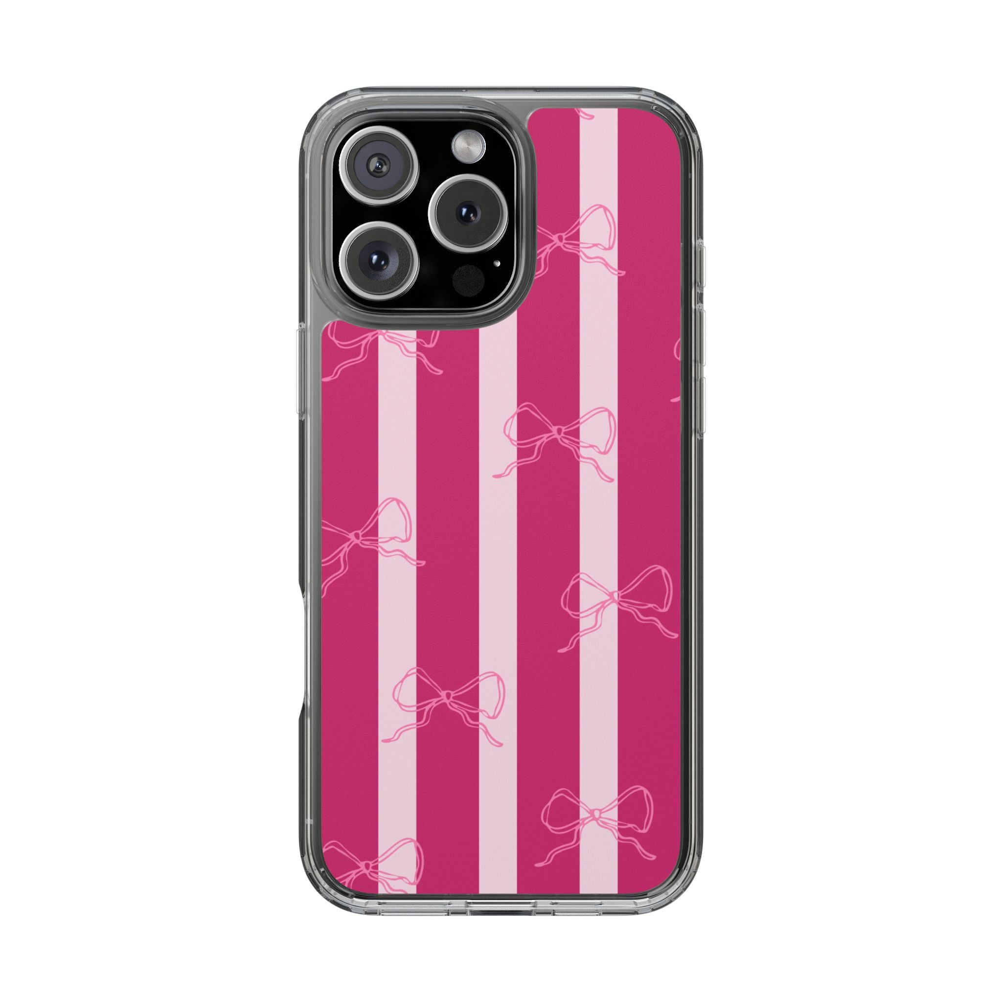 Pink Strap Clear iPhone Case