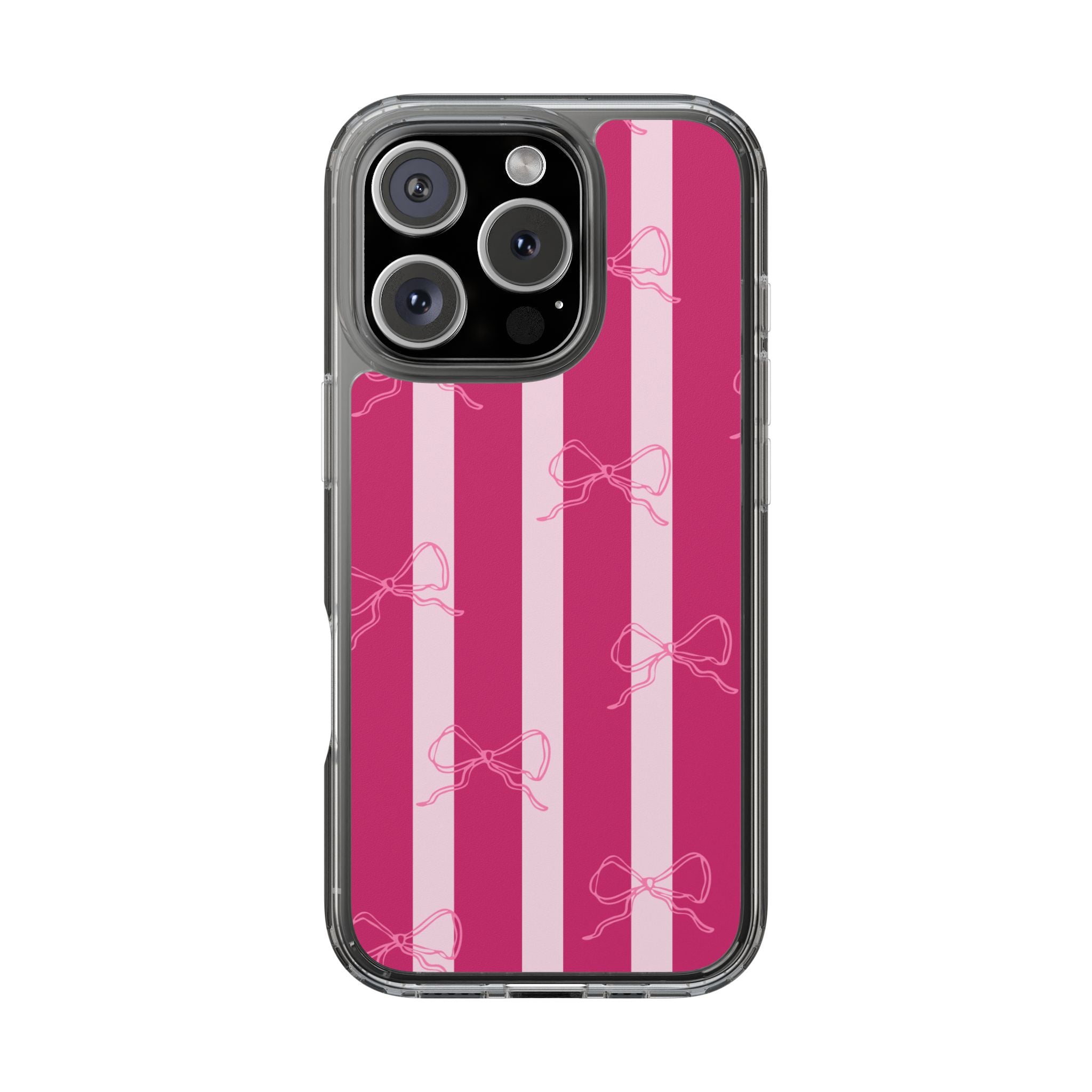 Pink Strap Clear iPhone Case