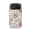 Floral Rose Tough Phone Case - Pink Garden Phone Case