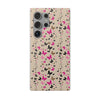 Butterfly Scatter Samsung Case (Pink & Black Floral Case)