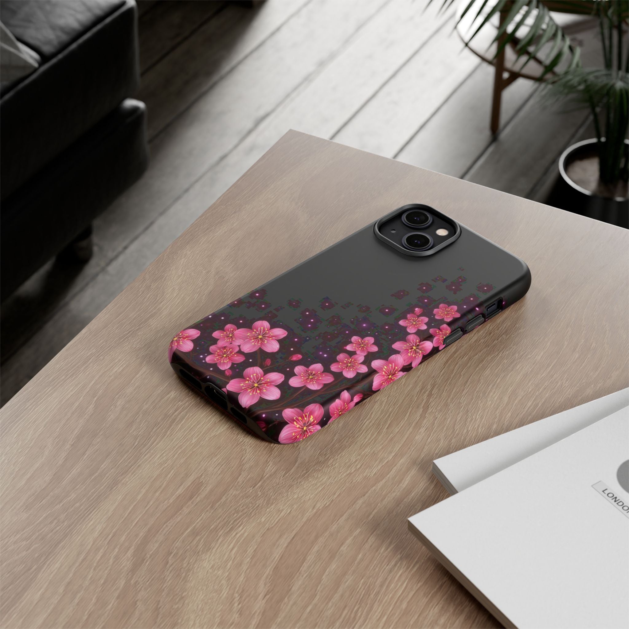 Cherry Blossom Tough iPhone Case (Pink Floral)