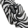 Zebra Wave Swirl iPhone Case (Black & White)
