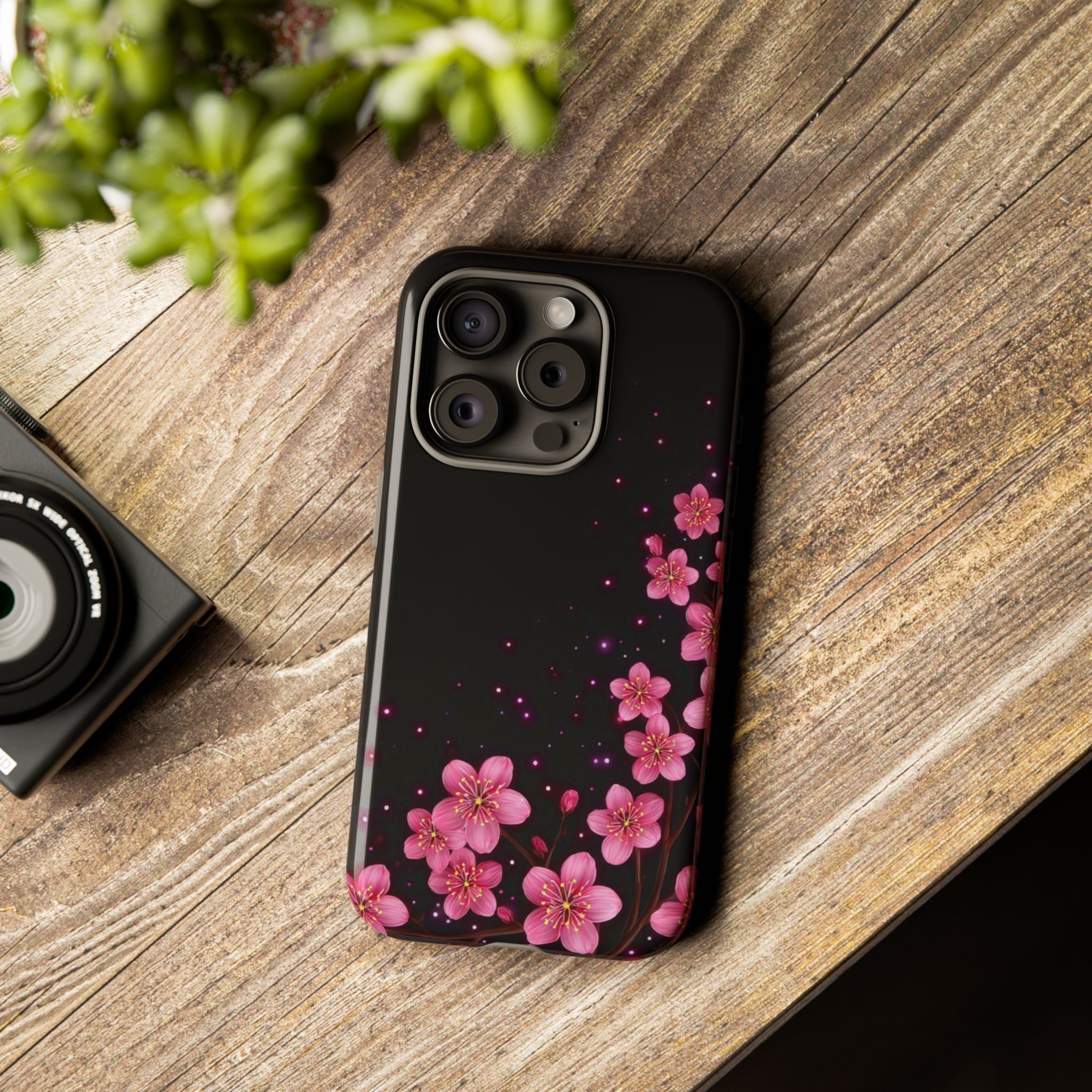Cherry Blossom Tough iPhone Case (Pink Floral)