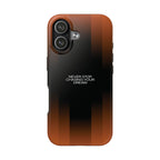Black + Orange iPhone Case