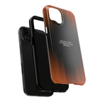 Black + Orange iPhone Case