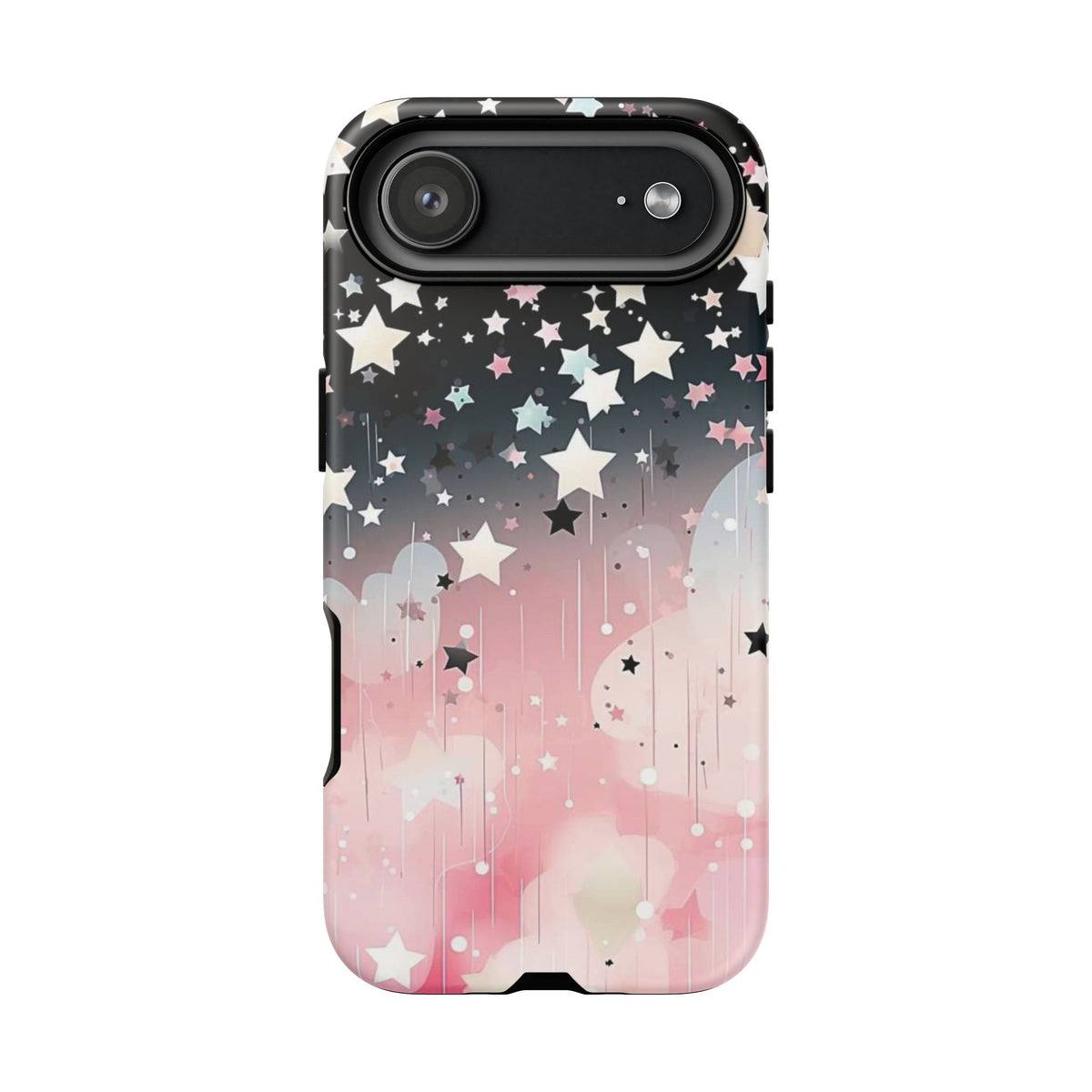 Pink Galaxy Star Tough iPhone Case (Starry Sky)