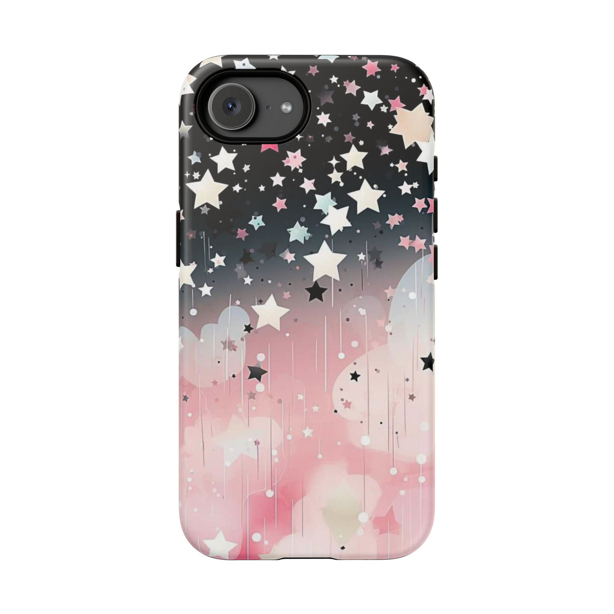 Pink Galaxy Star Tough iPhone Case (Starry Sky)