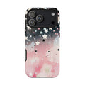 Pink Galaxy Star Tough iPhone Case (Starry Sky)