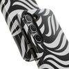 Zebra Wave Swirl iPhone Case (Black & White)