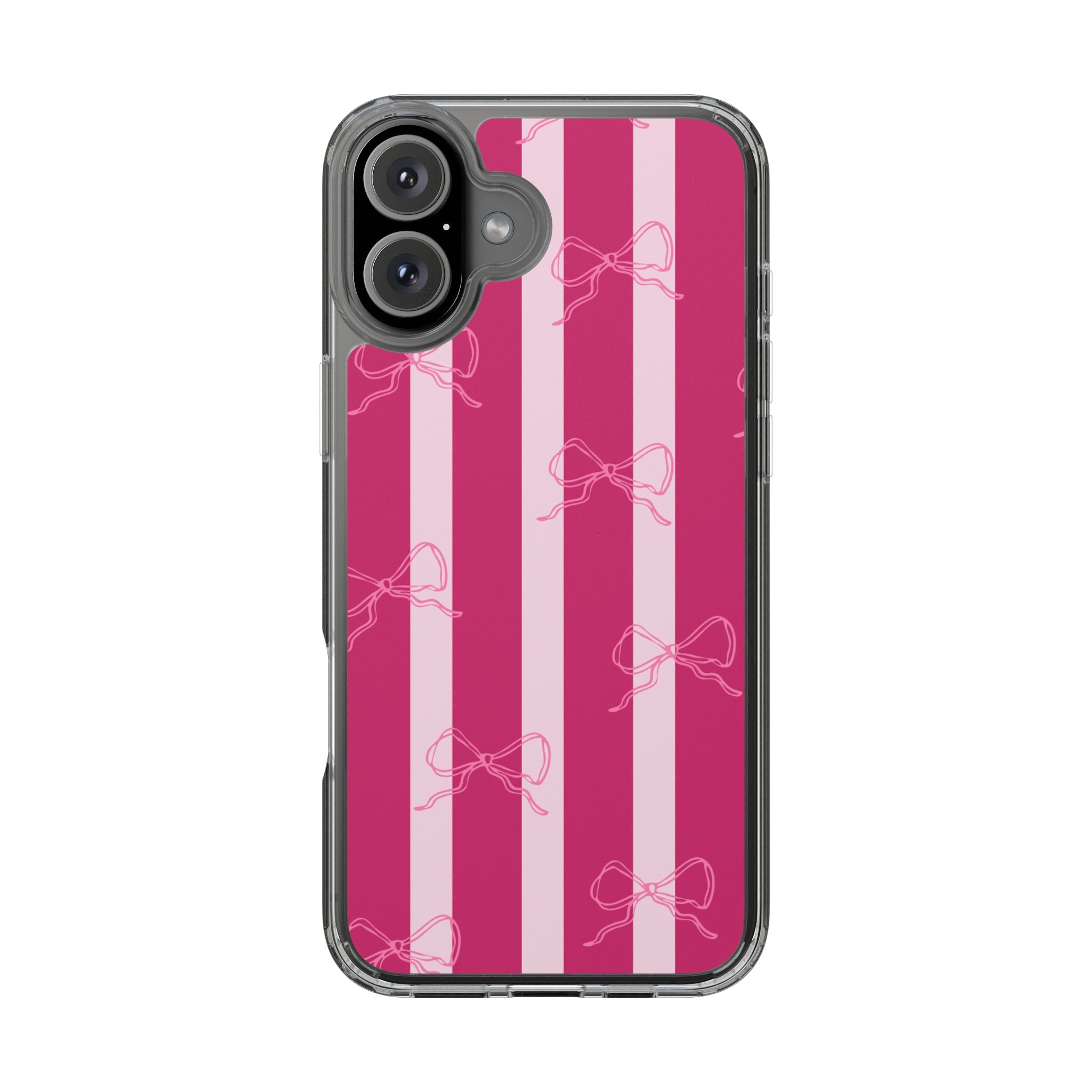 Pink Strap Clear iPhone Case