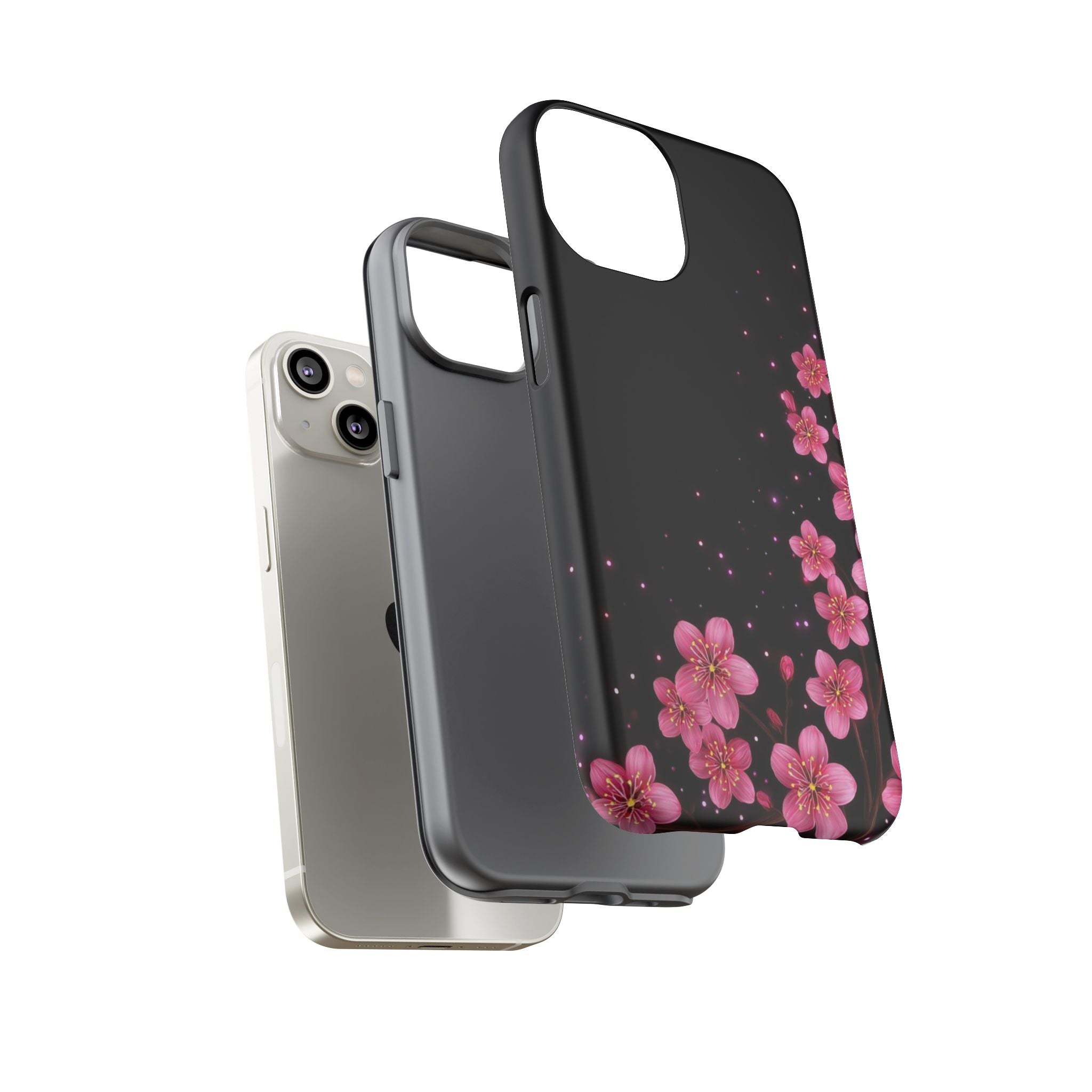 Cherry Blossom Tough iPhone Case (Pink Floral)