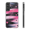 Pink Brushstroke Heart Samsung Case