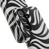 Zebra Wave Swirl iPhone Case (Black & White)
