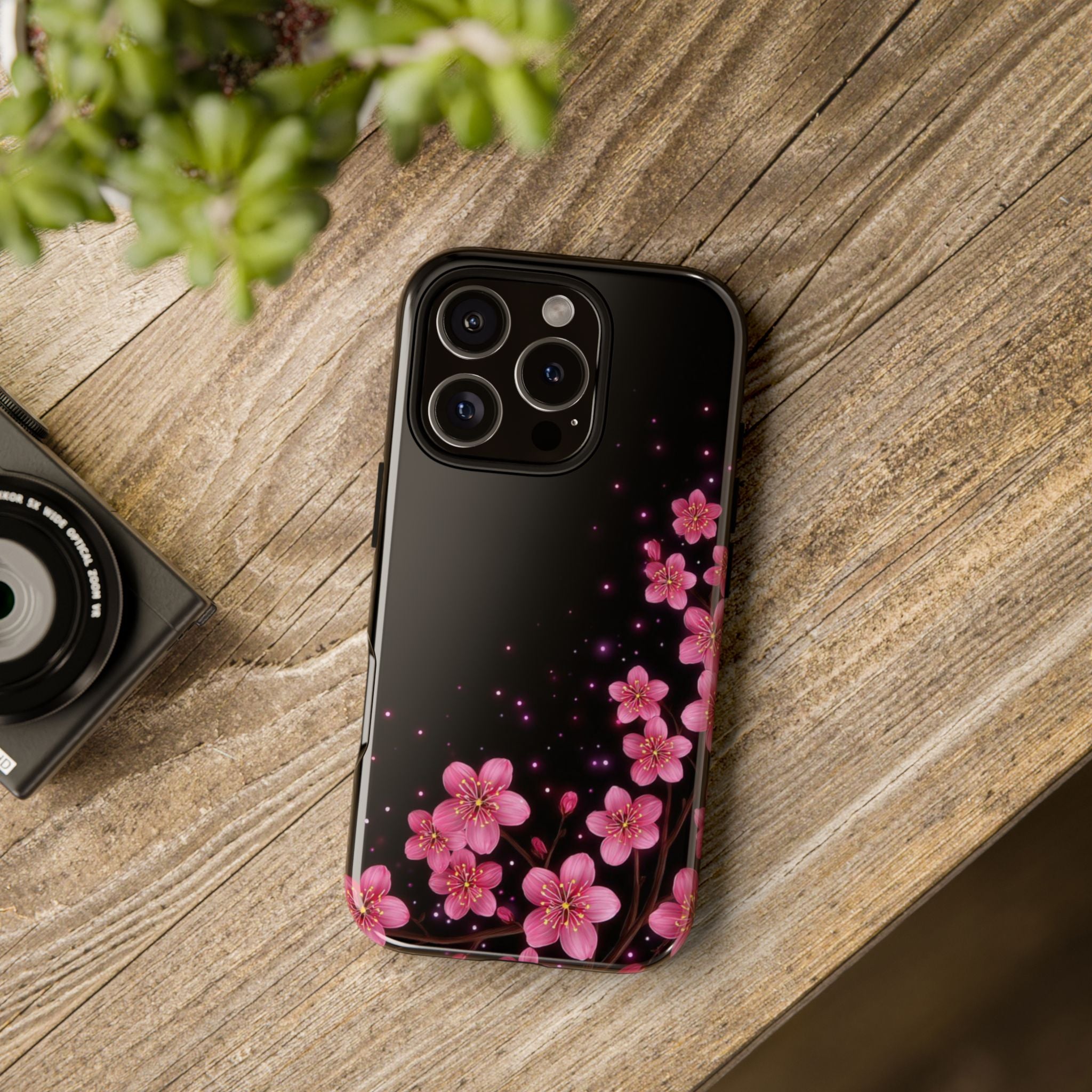 Cherry Blossom Tough iPhone Case (Pink Floral)