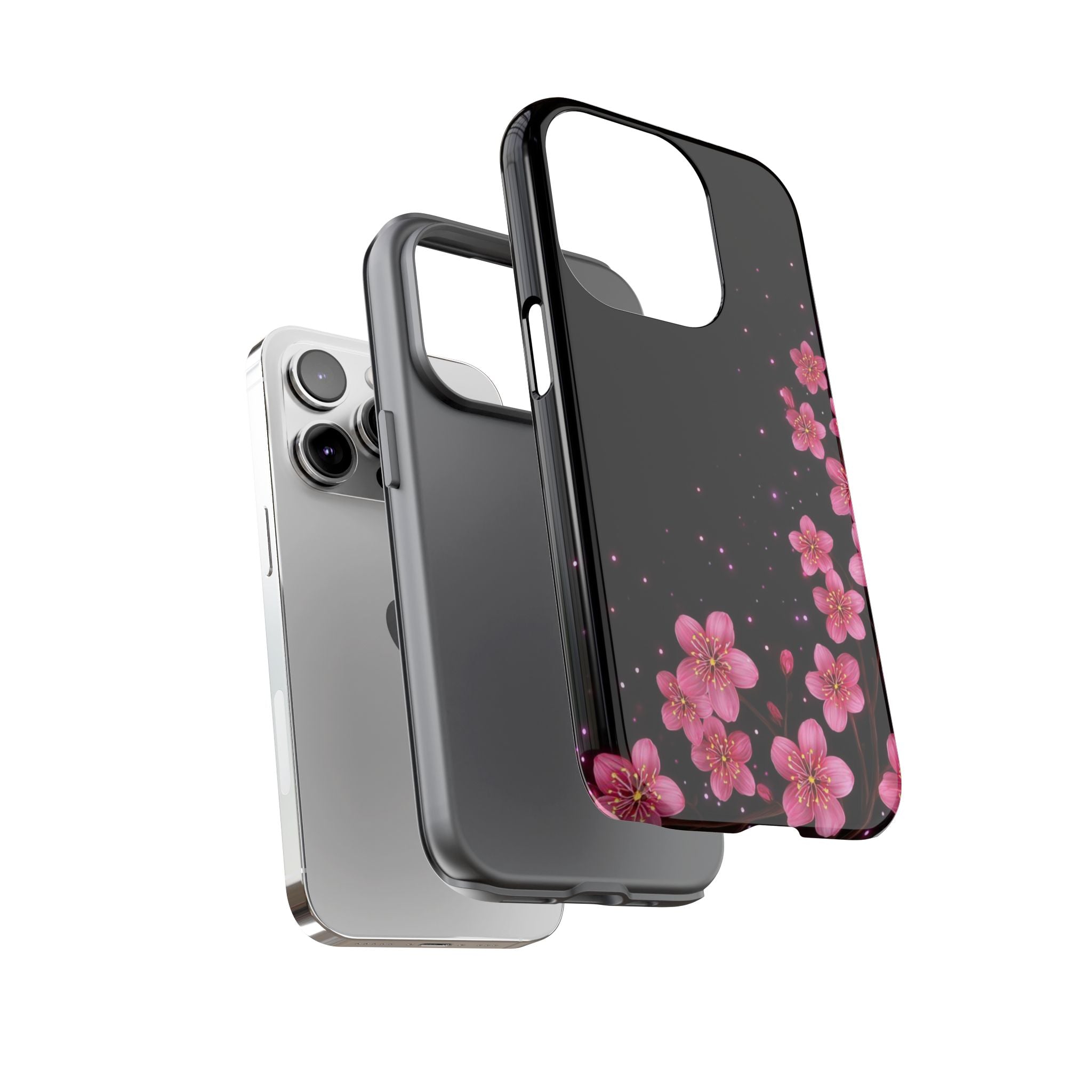 Cherry Blossom Tough iPhone Case (Pink Floral)