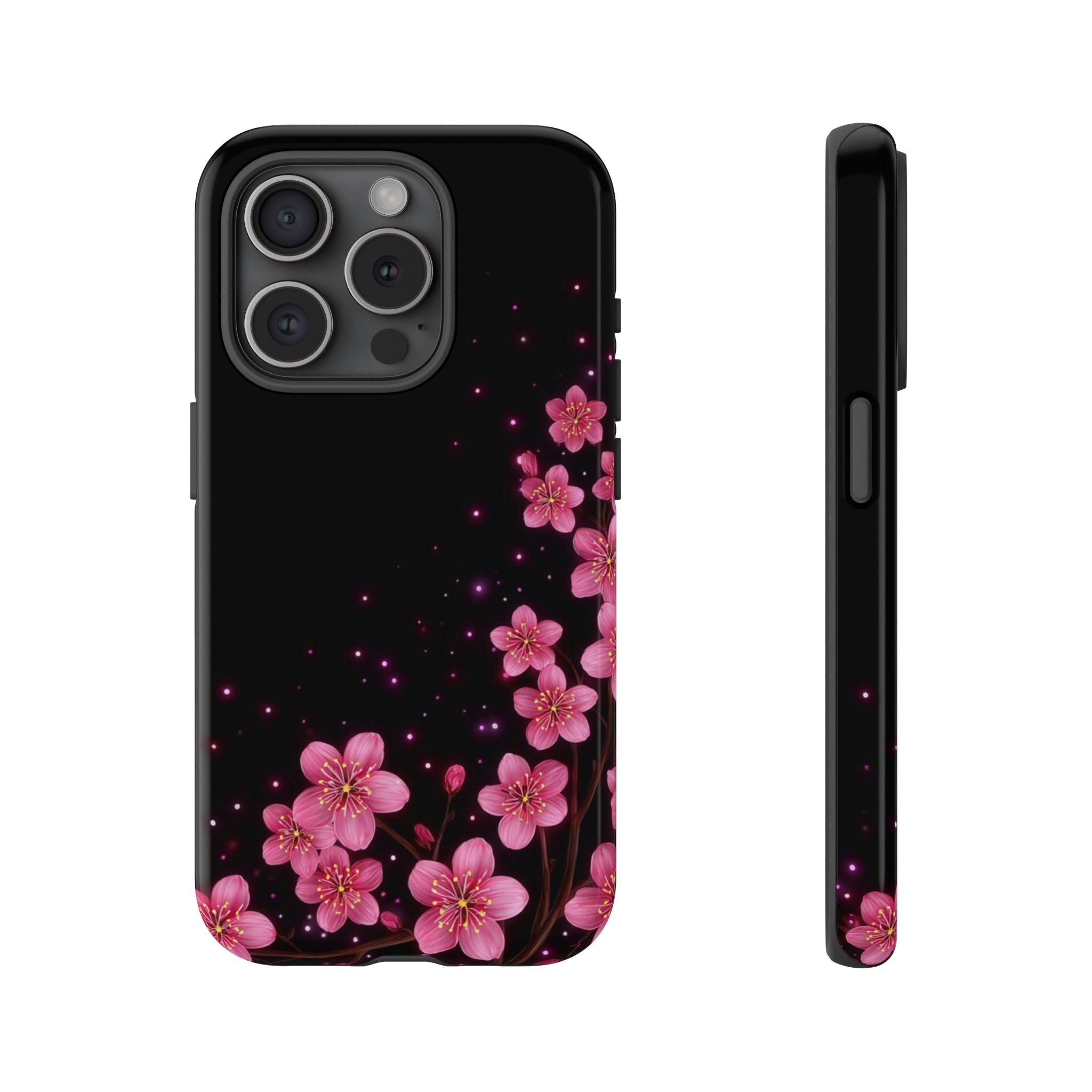 Cherry Blossom Tough iPhone Case (Pink Floral)