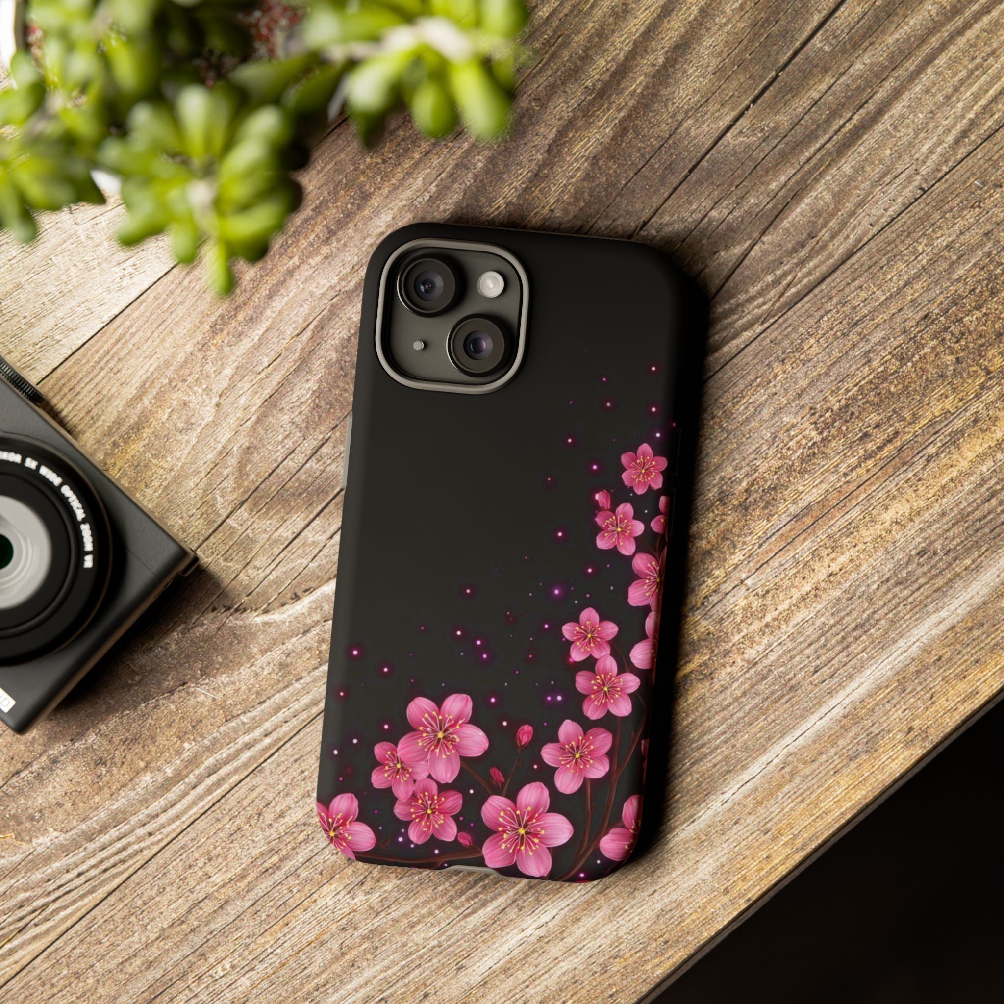 Cherry Blossom Tough iPhone Case (Pink Floral)