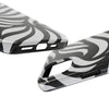 Zebra Wave Swirl iPhone Case (Black & White)