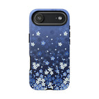 Floral Blue Tough iPhone Case (Navy Blossom)