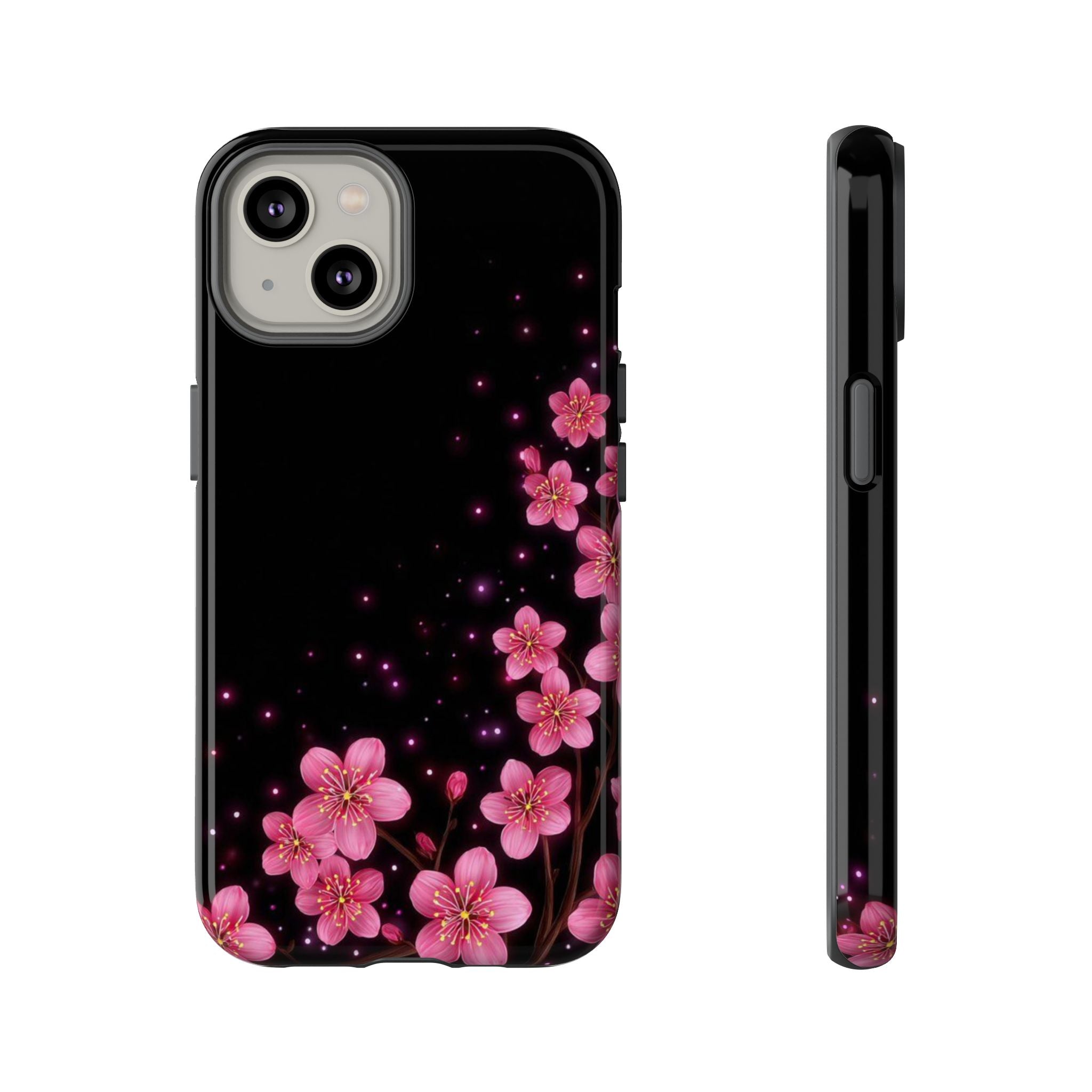 Cherry Blossom Tough iPhone Case (Pink Floral)