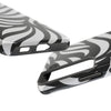Zebra Wave Swirl iPhone Case (Black & White)