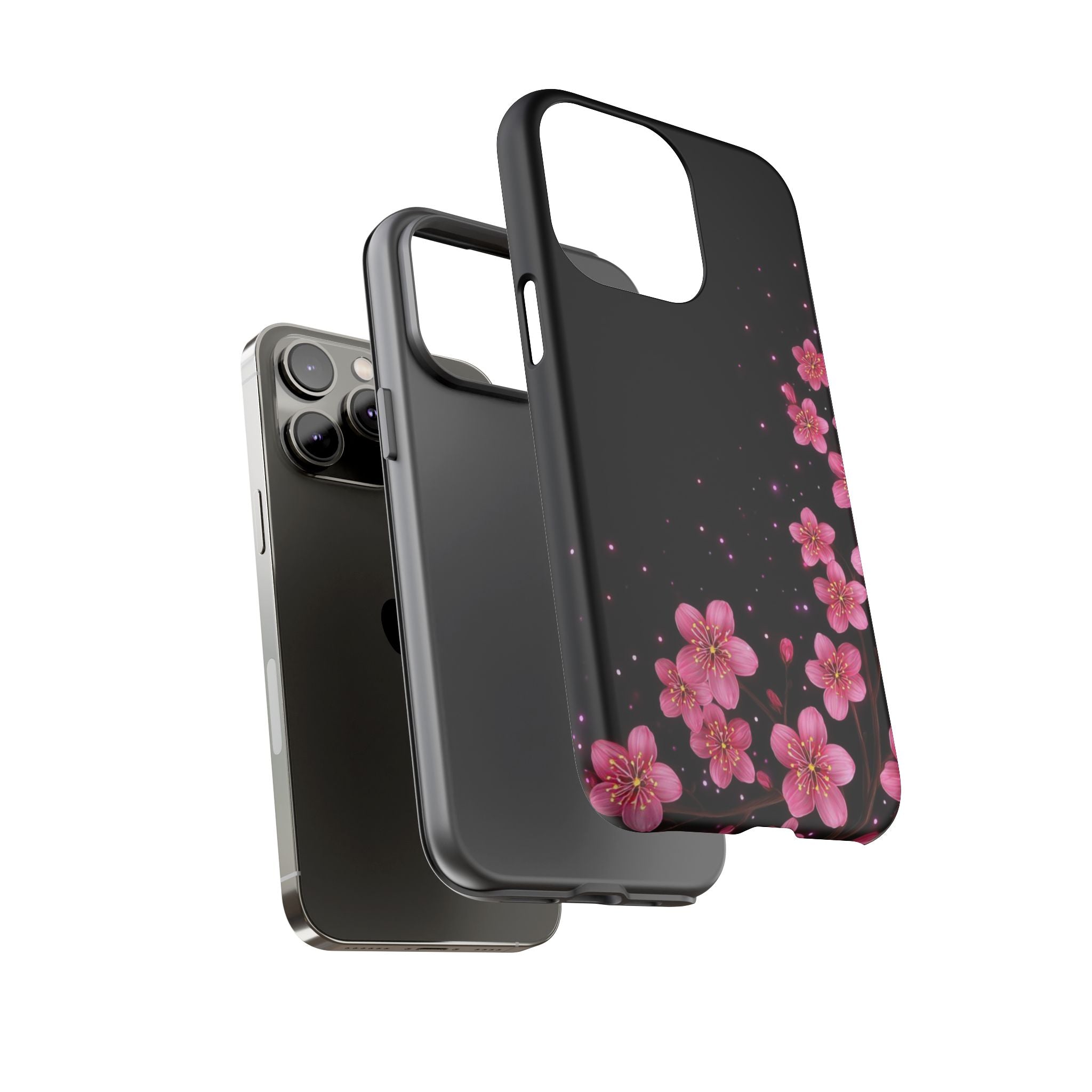 Cherry Blossom Tough iPhone Case (Pink Floral)