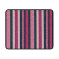 Pink & Navy Glitter Stripe Mouse Pad — Non-Slip Gaming Desk Mat